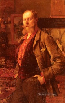 パスカル・ダグナン・ブーベレ Painting - ギュスターヴ・クルトワ パスカル・ダニャン・ブーヴレの肖像